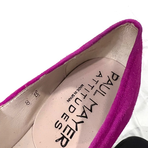 Paul Mayer Fuchsia/Orange Suede Flats - Picture 4 of 4
